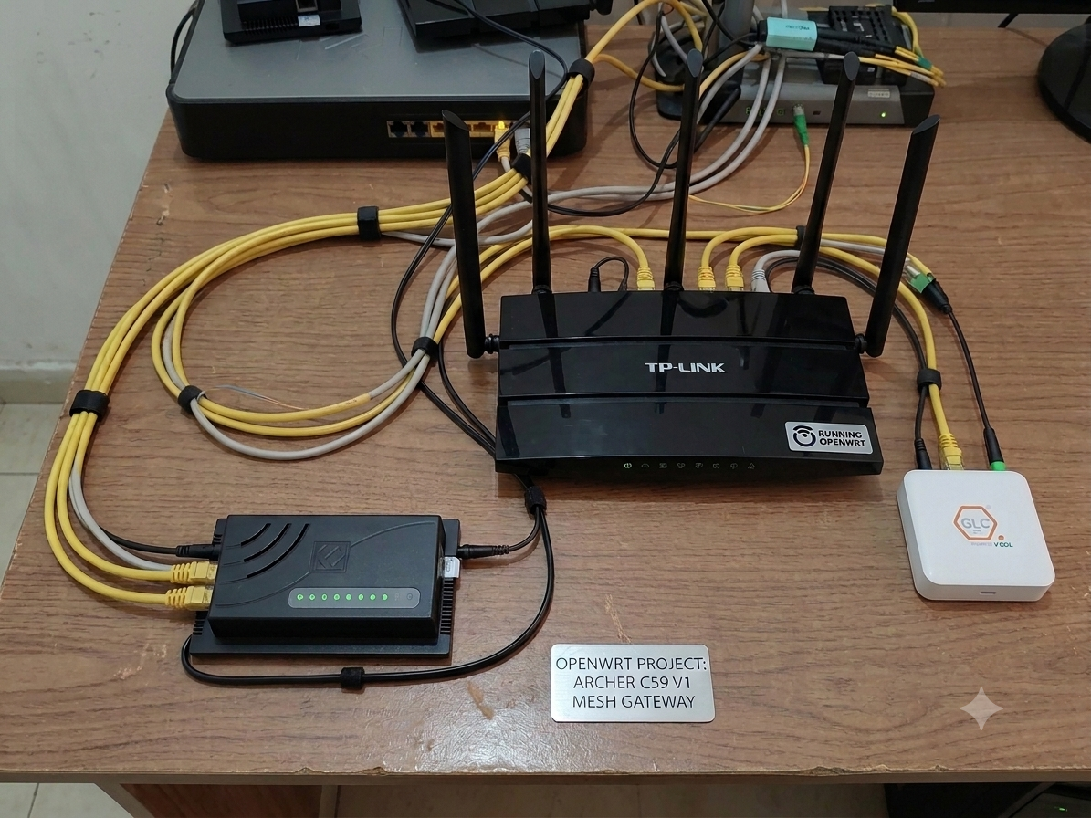 OpenWrt router lab